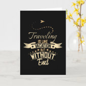 旅行イズライバケーション カード (黄色い花)