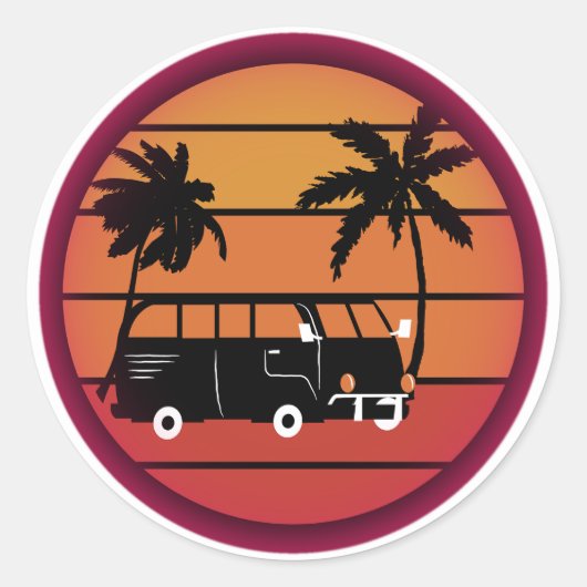 旅行インスピレーションのシール ラウンドシール (正面)