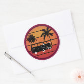 旅行インスピレーションのシール ラウンドシール (封筒)