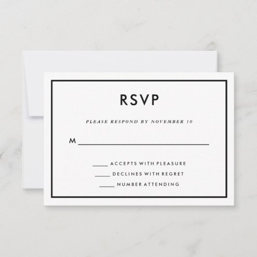 旅行エレガントテーマ結婚ズ |背面のマップ 出欠カード (正面)