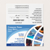 旅行エージェントの名刺テンプレート 名刺 (外部フラット)