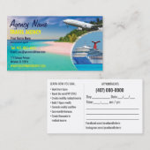 旅行エージェントの名刺テンプレート 名刺 (正面/裏面)