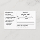 旅行エージェントの名刺テンプレート 名刺 (裏面)