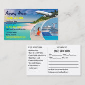 旅行エージェントの名刺テンプレート 名刺 (正面/裏面)