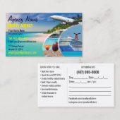 旅行エージェントの名刺テンプレート 名刺 (正面/裏面)