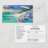 旅行エージェントの名刺テンプレート 名刺 (正面/裏面)