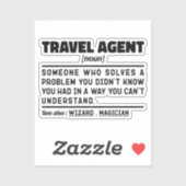 旅行エージェント名詞定義観光客アシスタント シール (シート)