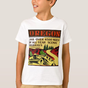 旅行オレゴンの景色のハイウェー Tシャツ