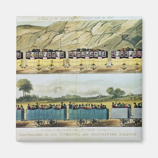 旅行オンリバプールアンドマンチェスター マグネット (正面)