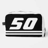 旅行カスタムトイレタリーバッグ男性への50誕生日 ドップキット (正面)