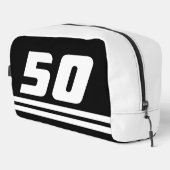 旅行カスタムトイレタリーバッグ男性への50誕生日 ドップキット (右コーナー)