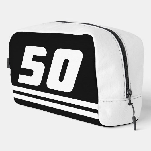 旅行カスタムトイレタリーバッグ男性への50誕生日 ドップキット (右コーナー)