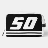 旅行カスタムトイレタリーバッグ男性への50誕生日 ドップキット (裏面)