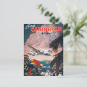 旅行カリブのはがき ポストカード (スタンド正面)