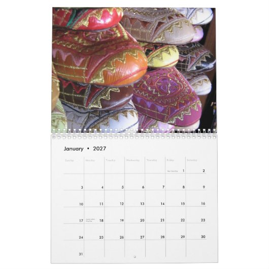 旅行カレンダー2012年 カレンダー (1月 2027)