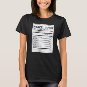 旅行ガイド栄養情報 Tシャツ