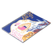 旅行クールギリシャビーチフォークイラストレーション ノートブック (左側)