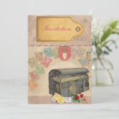 旅行ケース招待状 招待状 (スタンド正面)