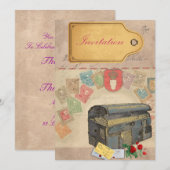 旅行ケース招待状 招待状 (正面/裏面)