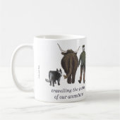 旅行ゲールの先祖の道 コーヒーマグカップ (左)