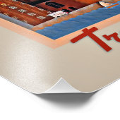 旅行コペンハーゲン、ヴィンテージのポスター、 フォトプリント            (角)