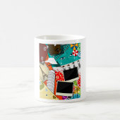 旅行コラージュと象徴的なランドマークバケーション コーヒーマグカップ