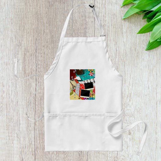 旅行コラージュと象徴的なランドマークバケーション スタンダードエプロン