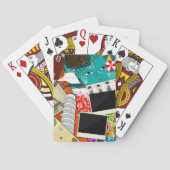 旅行コラージュと象徴的なランドマークバケーション トランプ (裏面)