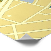 旅行コラージュと象徴的なランドマークバケーション ポスター (角)