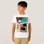 旅行コラージュと象徴的なランドマークバケーション Tシャツ (正面フル)