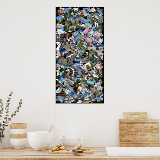 旅行コラージュ ポスター (キッチン)