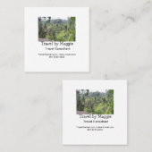 旅行コンサルタント会社の名前の追加メールwebsphone スクエア名刺 (正面/裏面)