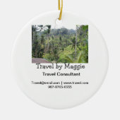 旅行コンサルタント会社の名前の追加メールwebsphone セラミックオーナメント (正面)