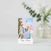 旅行コンサルタント写真QRコード 名刺 (スタンド正面)