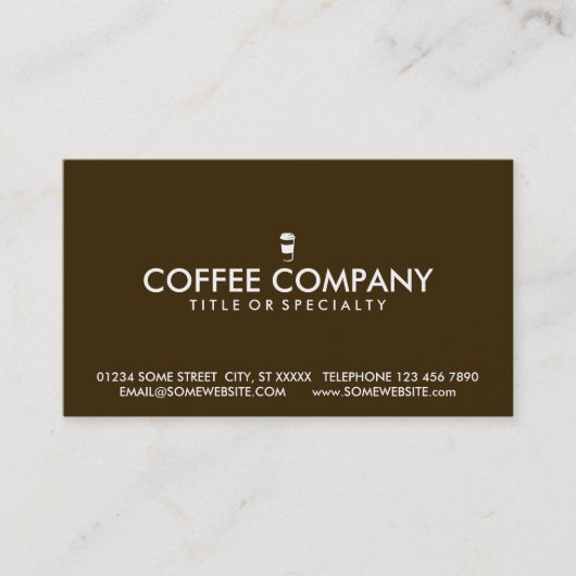 旅行コーヒーカップのスタンプカード ロイヤリティカード (正面)