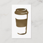 旅行コーヒーカップのロイヤリティのパンチカード ロイヤリティカード (正面)