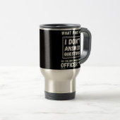 旅行コーヒーマグ"私は質問に答えていない2" トラベルマグ (正面右)