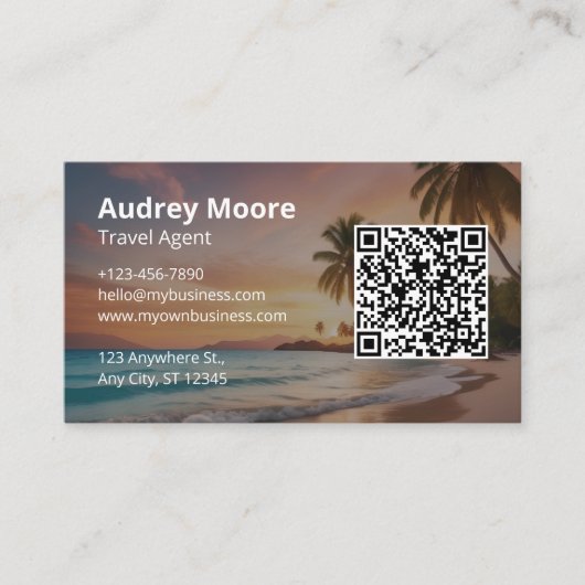 旅行サービス 名刺 (正面)