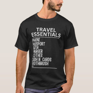 旅行シーズンおもしろいの必需品忘れIfを使用しない Tシャツ