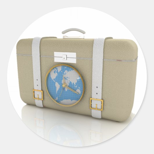 旅行シール用スーツケース ラウンドシール (正面)