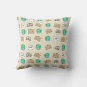 旅行スタイルパターン クッション (裏面)