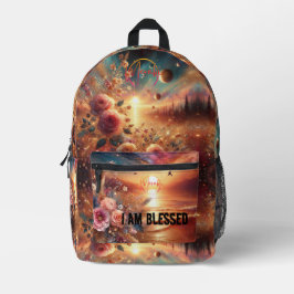 旅行スタイル私はバックパック賛美である プリントバックパック