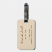 旅行スタンプが付いている荷物のラベル ラゲッジタグ (裏面縦)