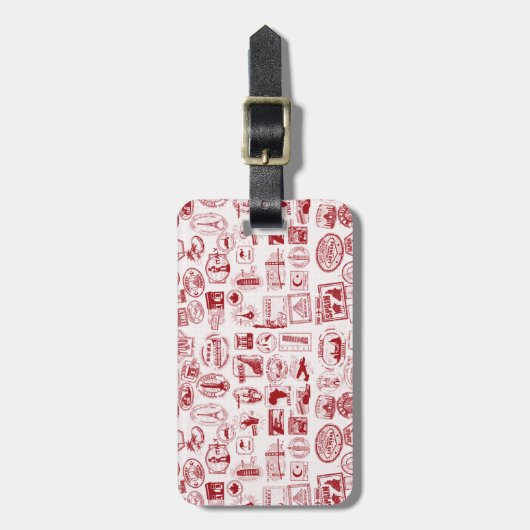 旅行スタンプ ラゲッジタグ (正面縦)