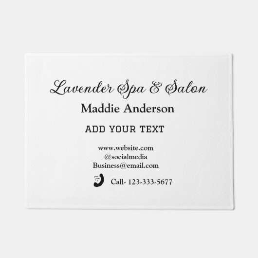 旅行スパサロンゲスト情報バケーションビーチ ドアマット (正面)