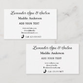 旅行スパサロンゲスト情報バケーションビーチ 名刺 (正面/裏面)