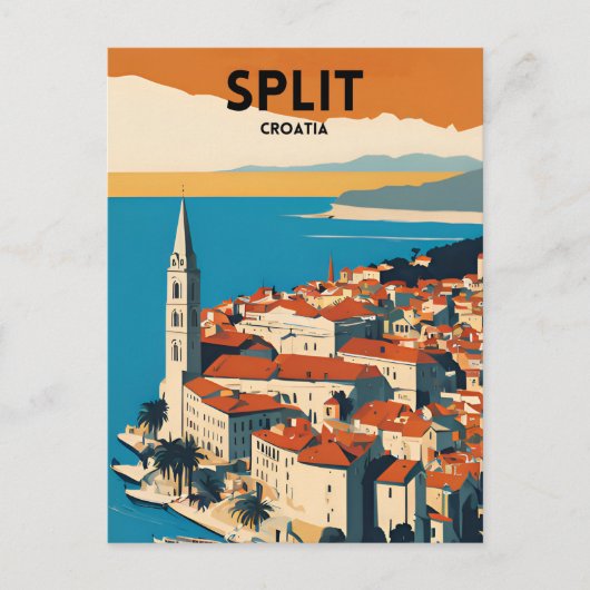 旅行スプリットCroatia ポストカード (正面)