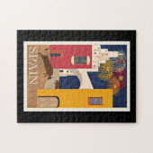 旅行スペインヴィンテージ ジグソーパズル (横)