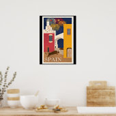 旅行スペイン、ヴィンテージ旅行のポスター、 ポスター (キッチン)