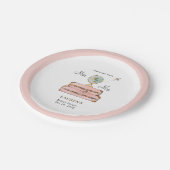 旅行スーツケースブライダルシャワー ペーパープレート (アングル)